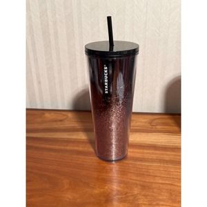 Starbucks Tumbler Vintage Holiday Glitters New
